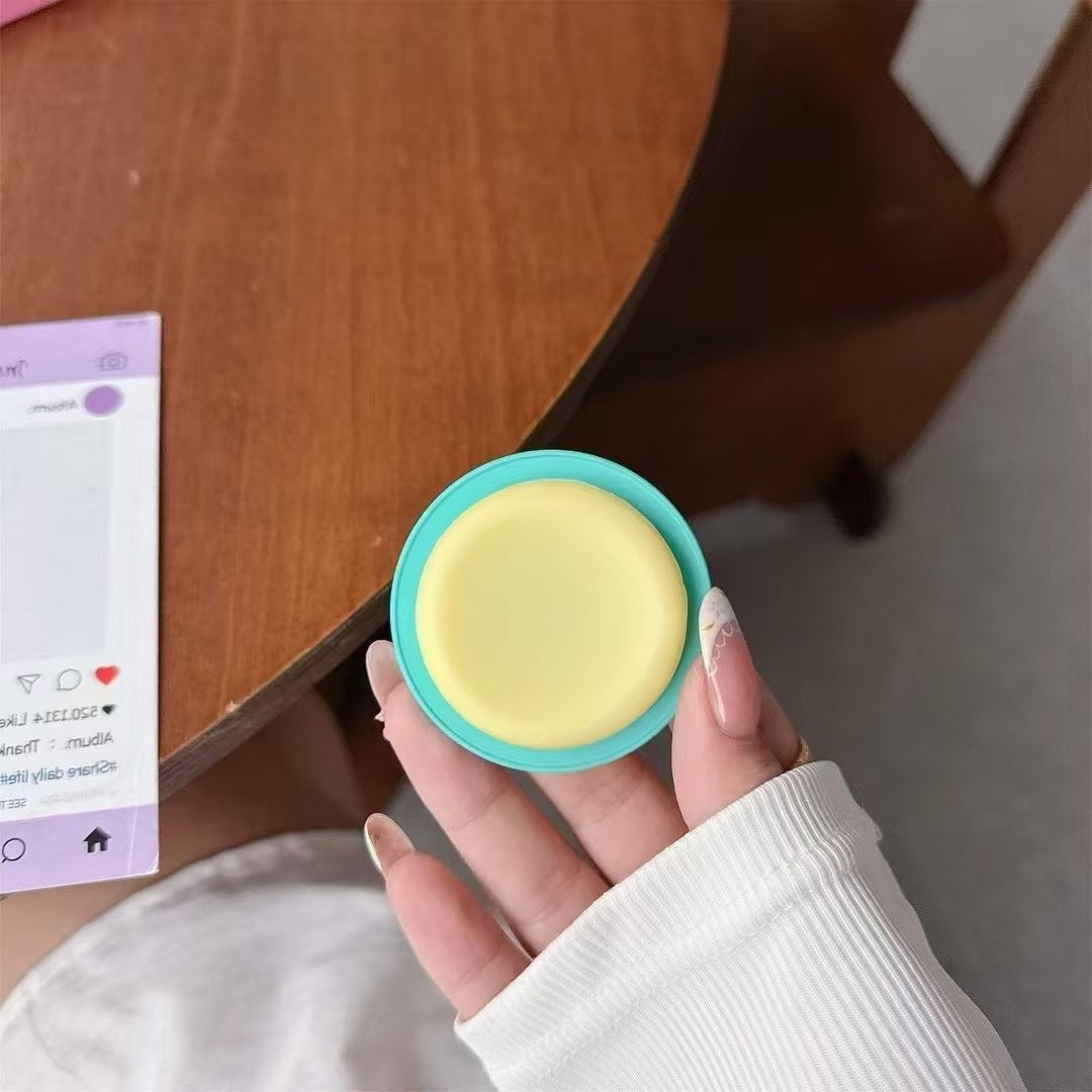 Wholesale Frosted Round Silicone Cap Pure Color Candy phone stand