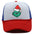 Wholesale Christmas green hair monster embroidered label grid baseball cap