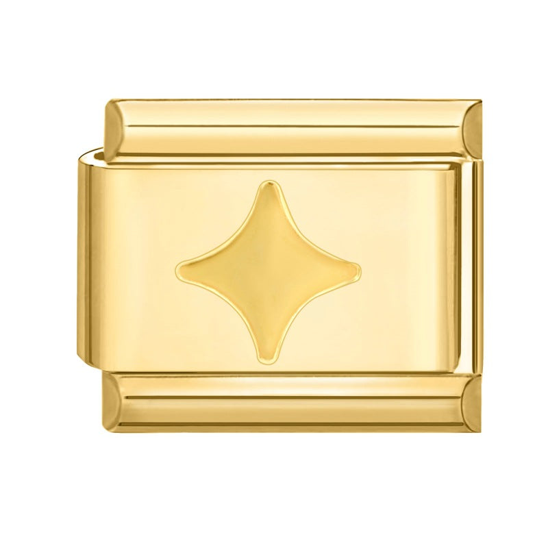 Wholesale 9mm Italian Charm Starter Bracelets DIY square Single Section Creative Stainless Steel Composable Bracelet