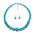 Wholesale Beaded Turquoise Clavicle Earrings Necklace