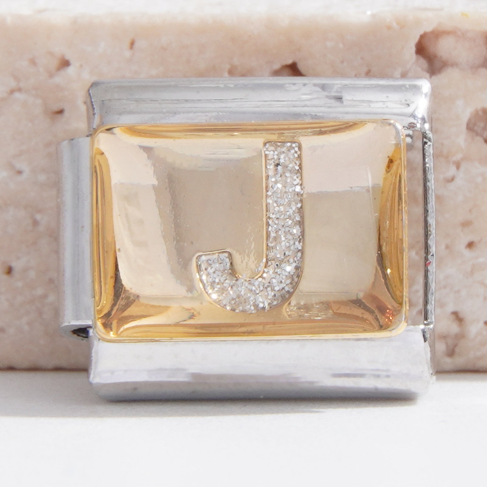 Wholesale Italian Charm Bracelet 9mm DIY rhinestone letter  Creative Stainless Steel Composable Bracelet