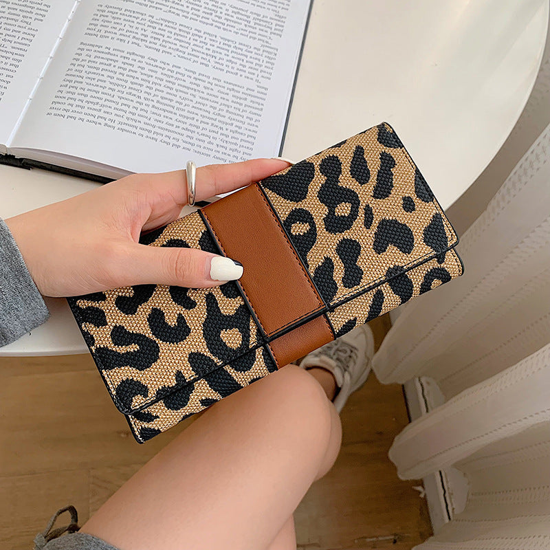 Wholesale Leopard Print Large Capacity Wallet ACC-WT-DuoMe007
