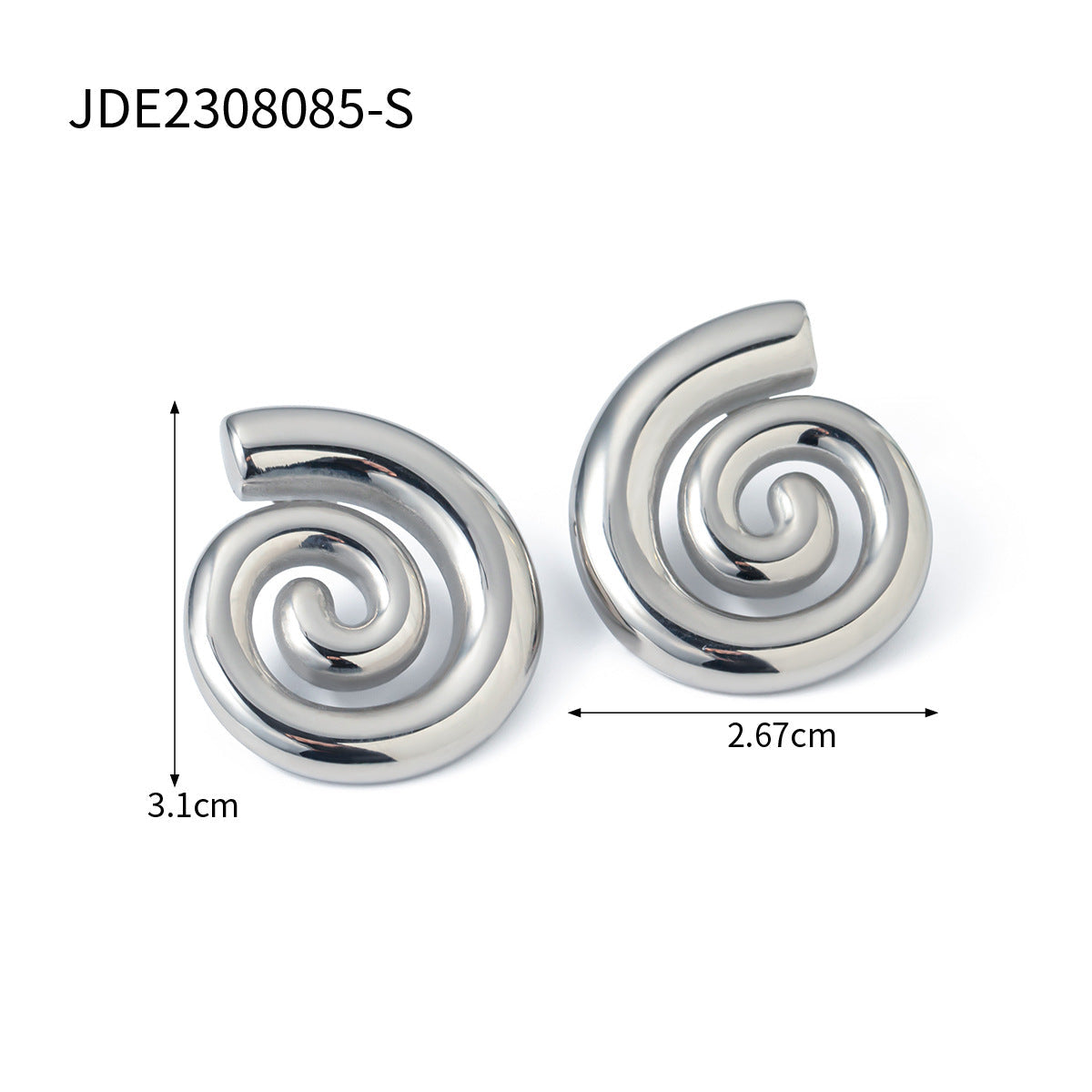 Wholesale stainless steel conch necklace pearl earrings zircon earrings