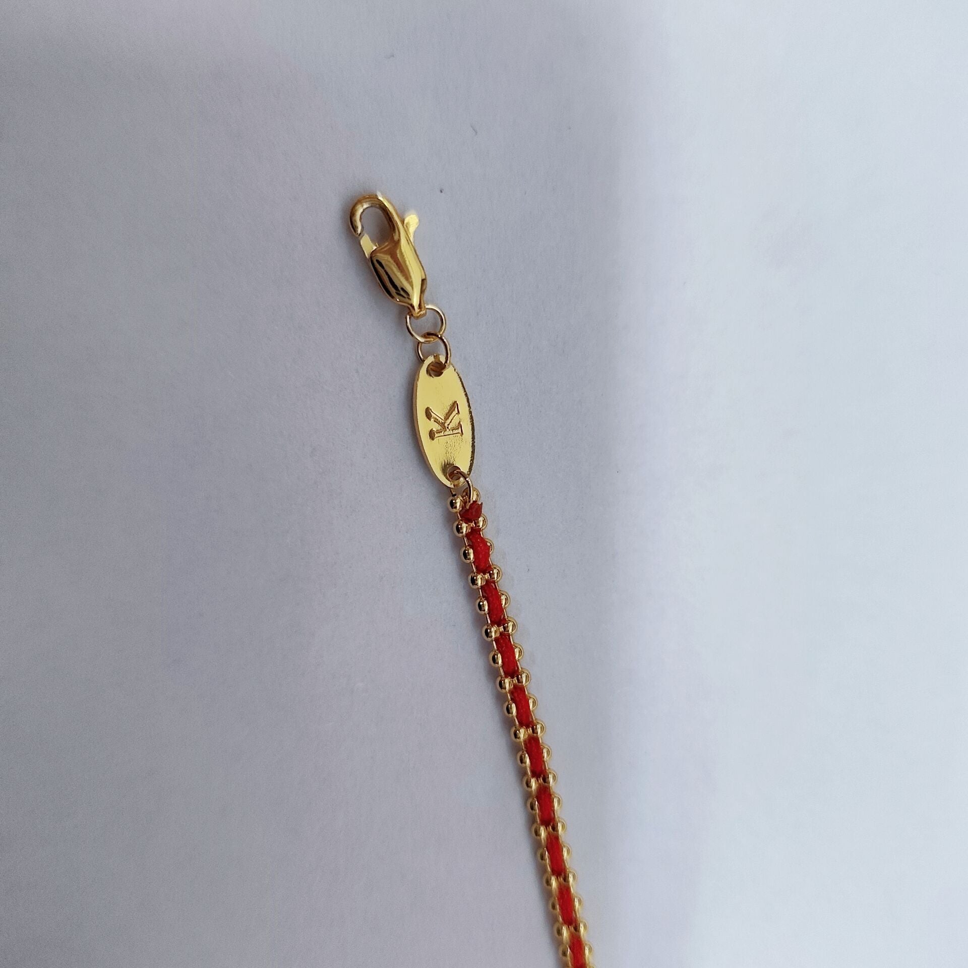 Wholesale Trendy Lucky Red String Woven Bracelet For Women White Gold Tone Accent Casual Everyday Jewelry Accessory Gift Boutique Resale