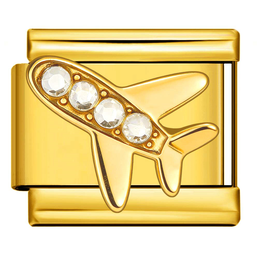 Wholesale 9mm Italian Charm Starter Bracelets DIY square Single Section Creative Stainless Steel Composable Bracelet