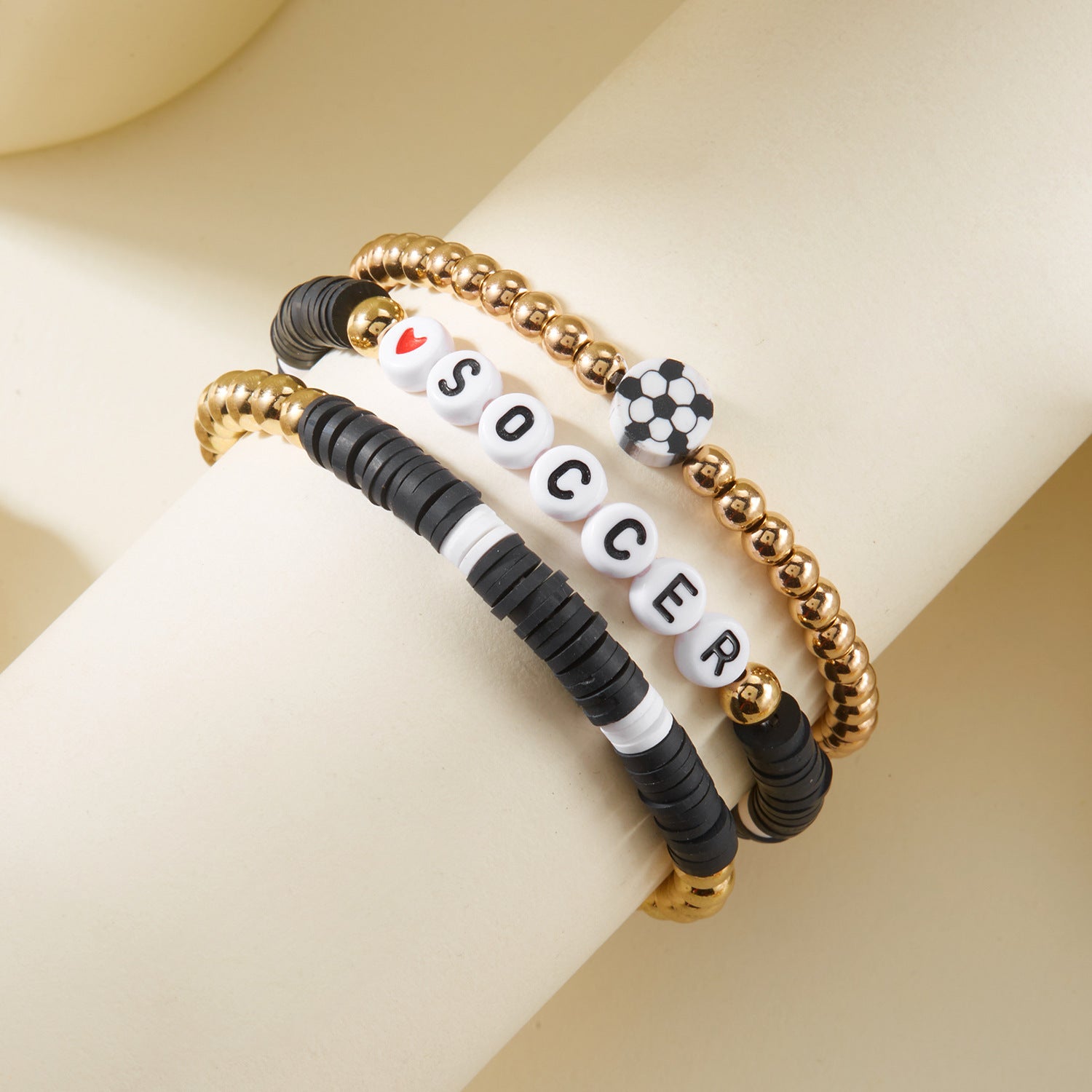 Wholesale  ball multi-layer bracelet soft ceramic bracelet