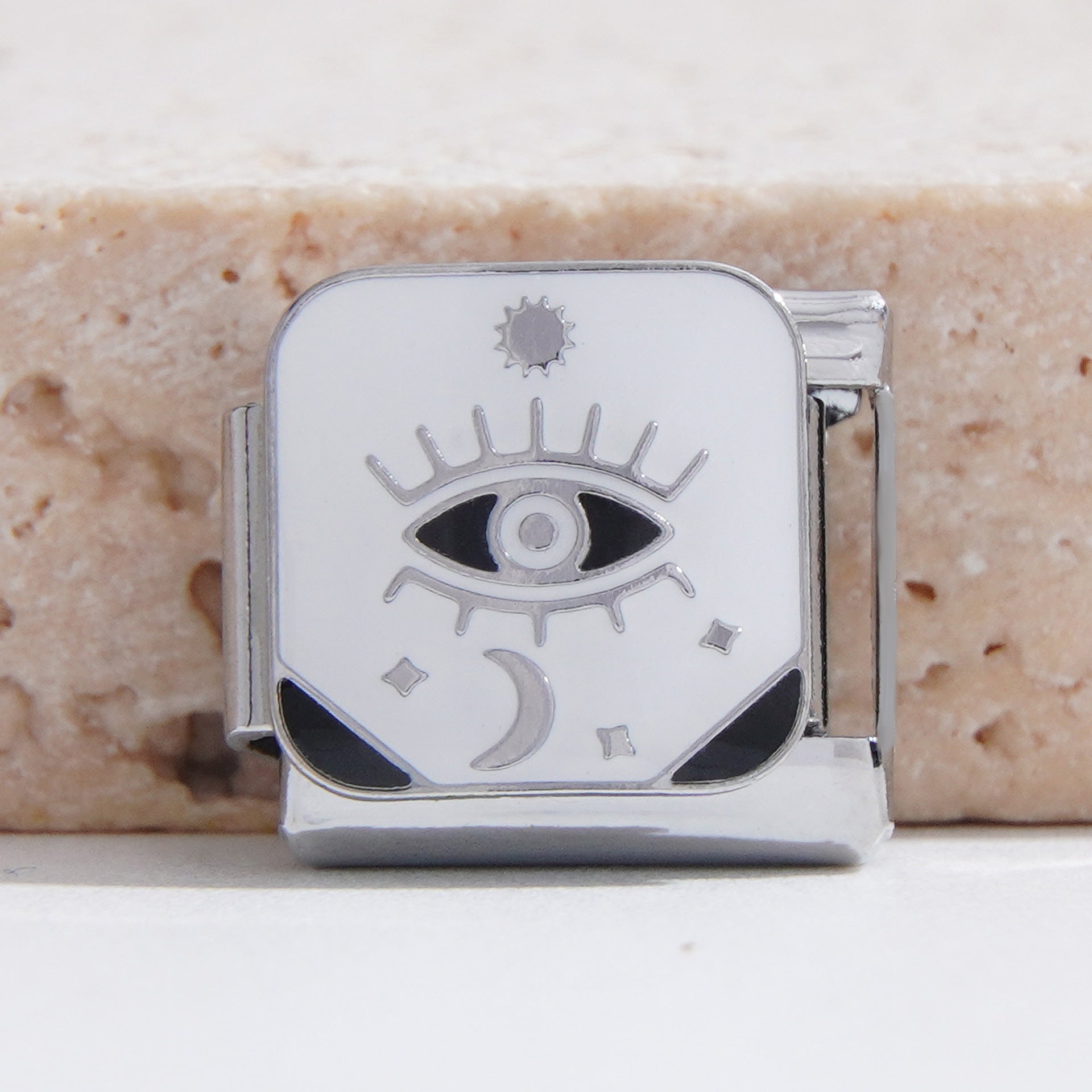 Wholesale Italian Charm Bracelet 9mm DIY Splicing Creative Pattern Stainless Steel Composable Bracelet