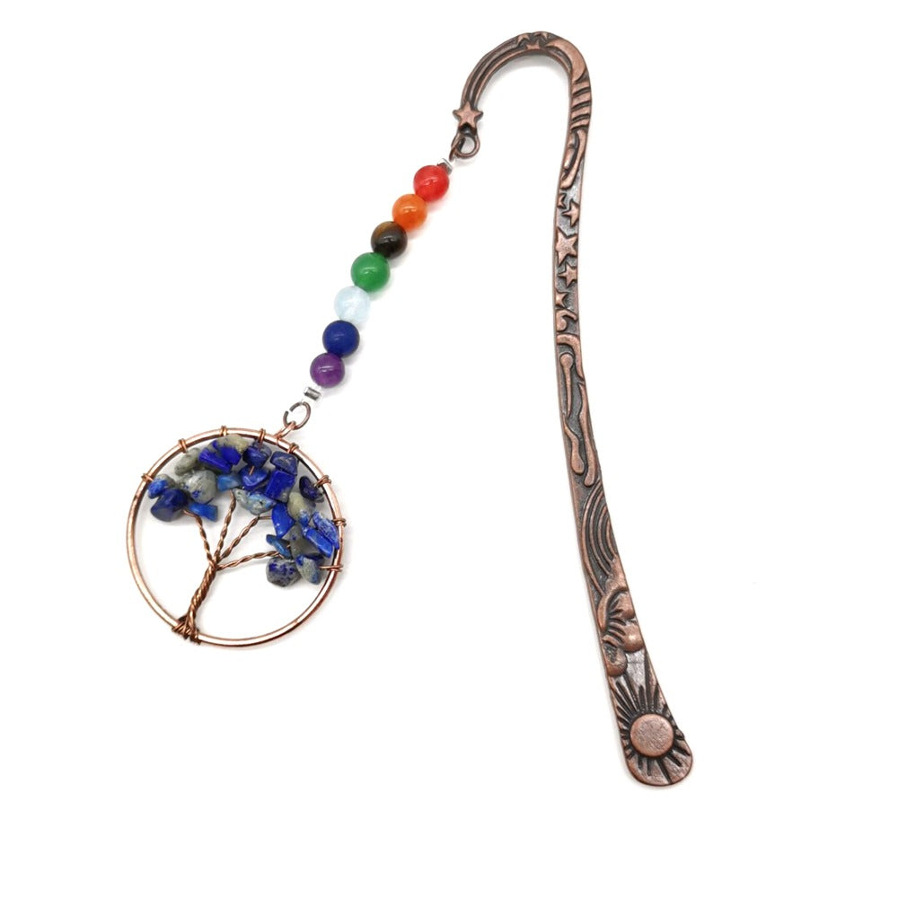 Wholesale Natural Gravel Crystal Tree of Life Bookmarks ACC-BM-HanX001