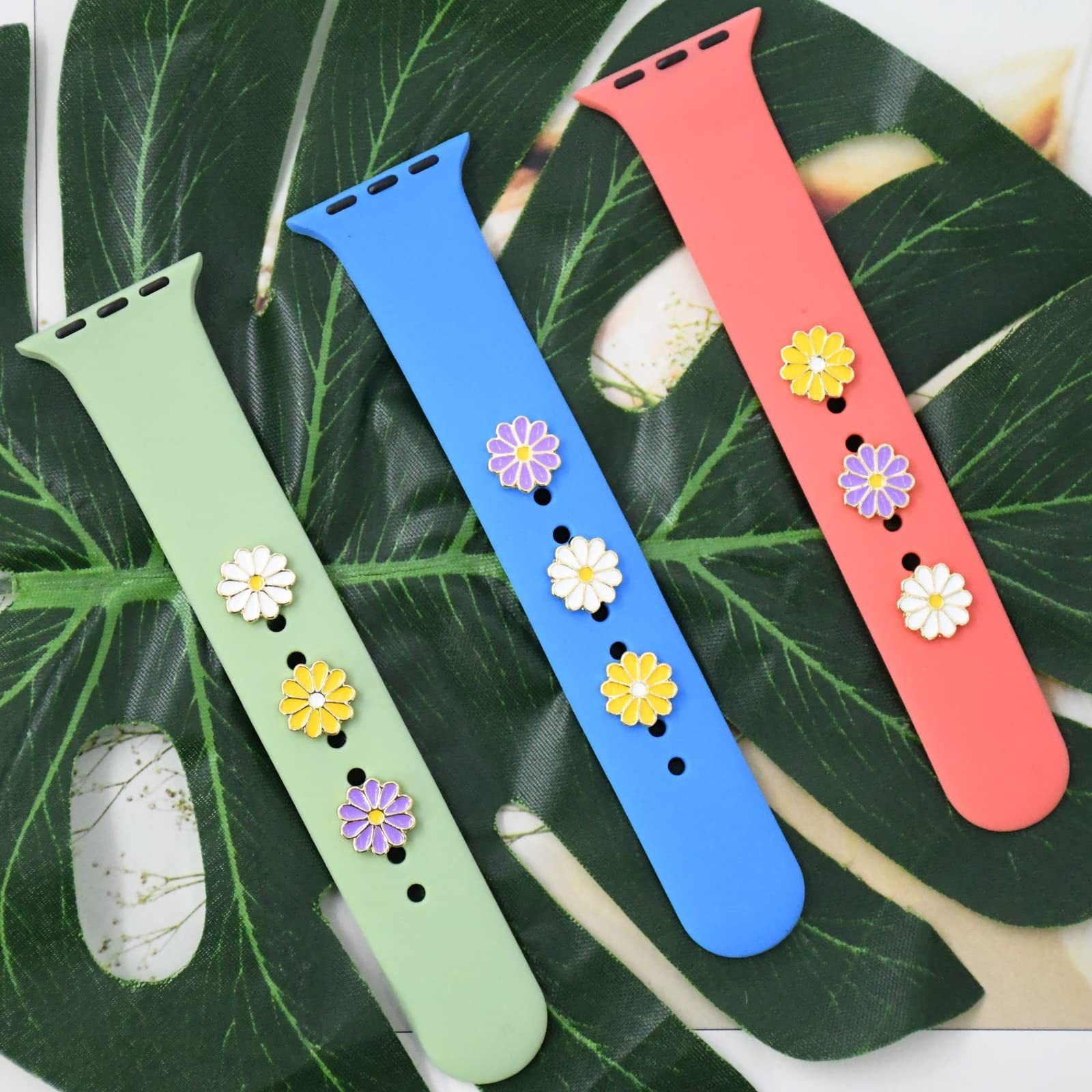 Wholesale Little  Set Silicone Watch Strap Decorative Studs Suitable for Xiaomi,  Huawei,  Apple,  Samsung Styles,  Mix and Match,  in Stock