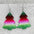 Wholesale  Christmas Earrings Tree Snowman Elk Shaker Acrylic Earrings