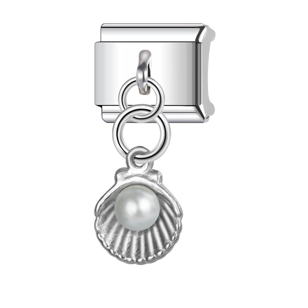 Wholesale  Italian Charm Bracelet 9mm DIY  Pendant Creative Stainless Steel Composable Bracelet