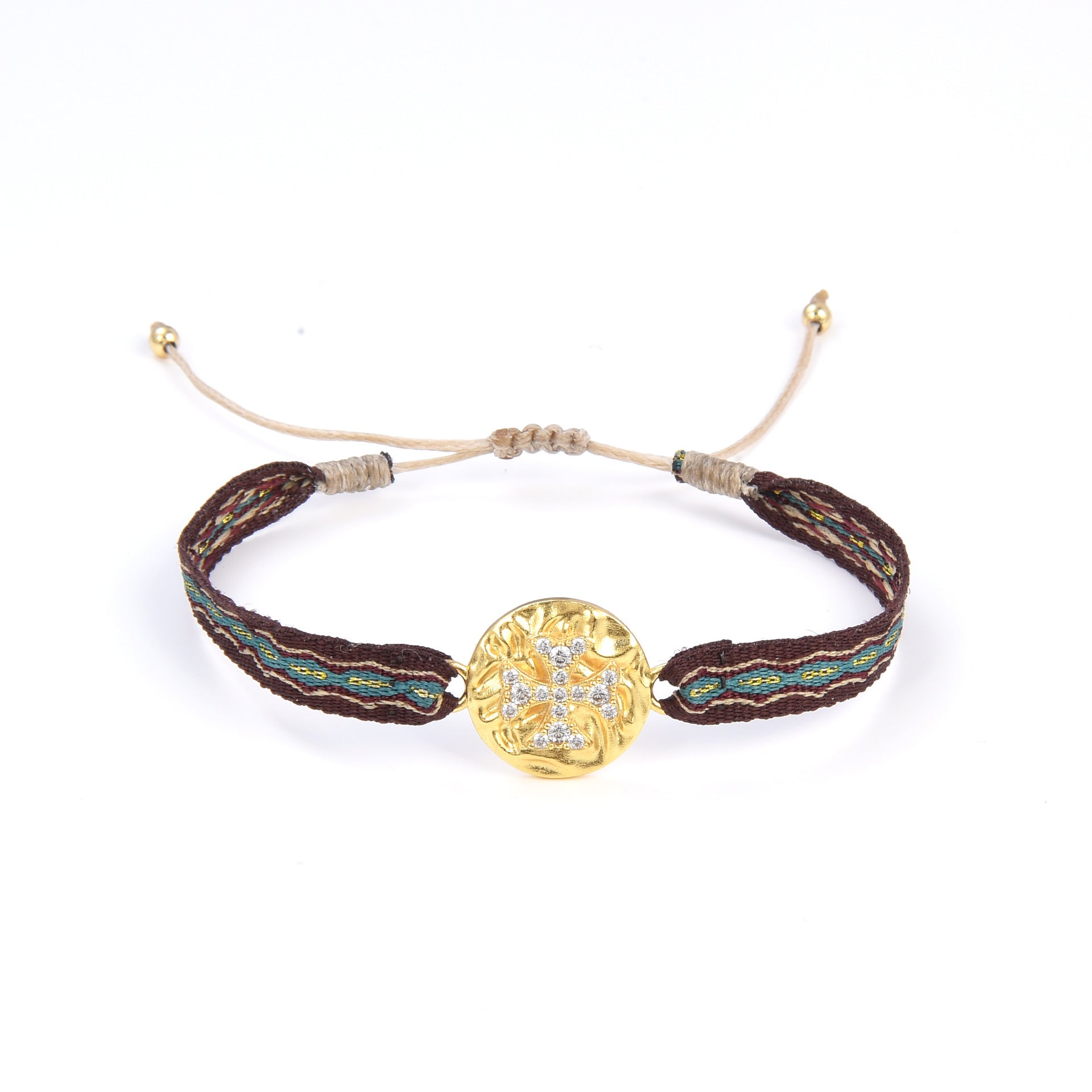 Wholesale micro-embellished Nepalese ethnic style retro hand rope bracelet ACC-BT-Qiqi002