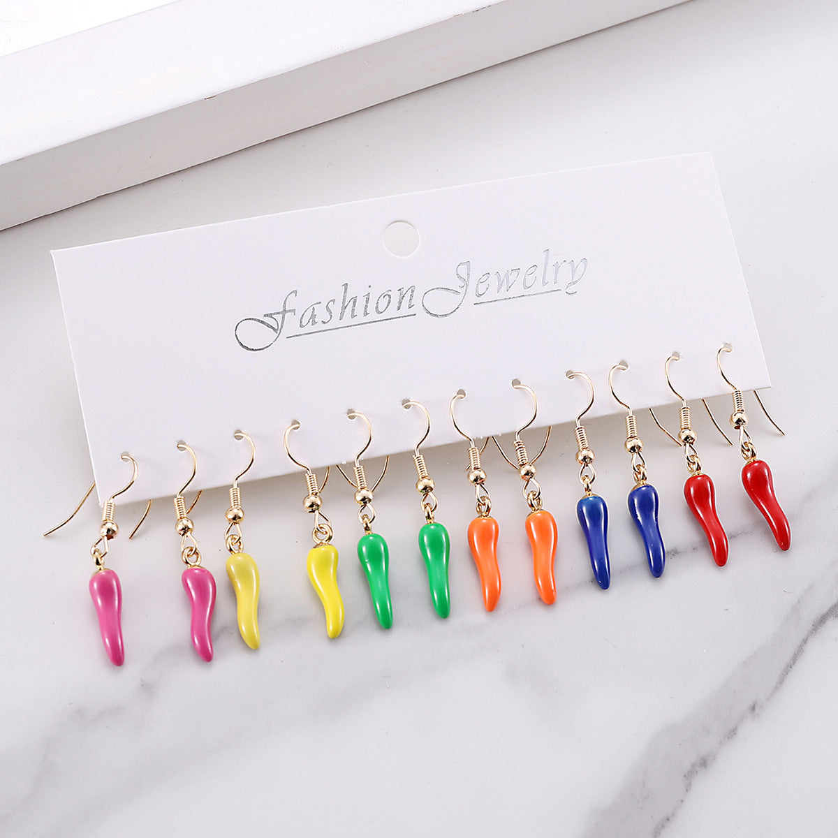 Wholesale  Color Pepper Earrings suit