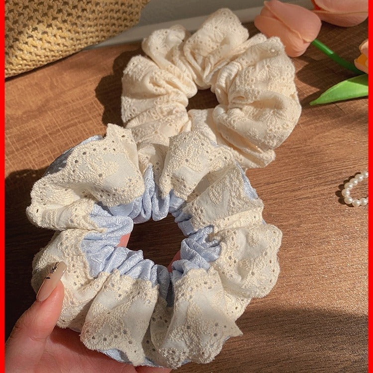 Wholesale lace rubber tendon hair scrunchies
