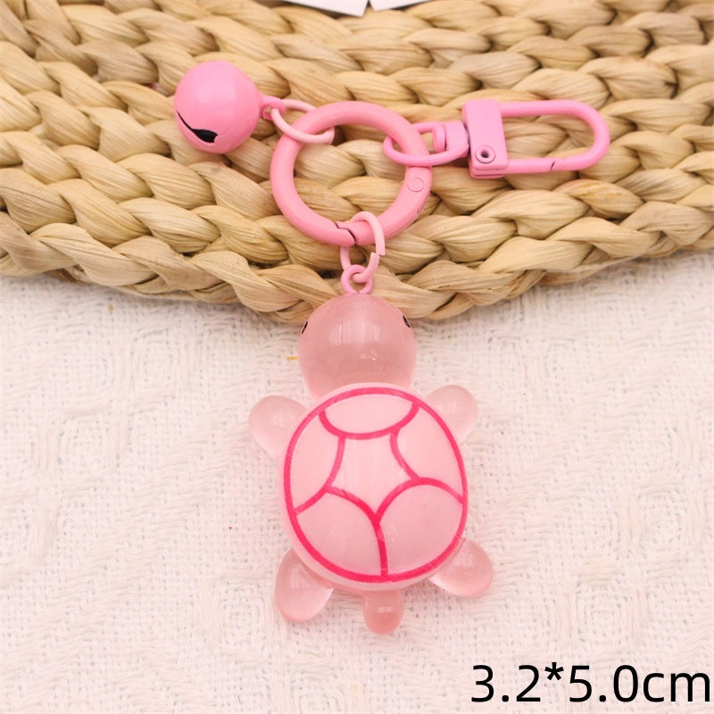 Wholesale Creative Cartoon Cute Luminous Little Turtle Keychains ACC-KC-YiNian001