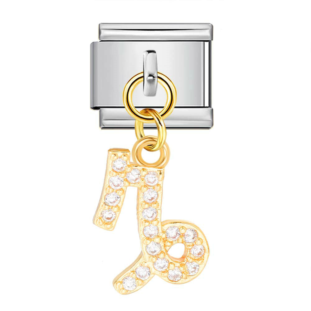 Wholesale 12 Zodiac Signs Rhinestone Pendant Bracelet Stainless Steel Fashion Jewelry Accessory Gift For Boutique Resale