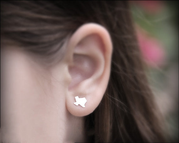 Wholesale Texas Map Stainless Steel Earrings ACC-ES-ShengJ001