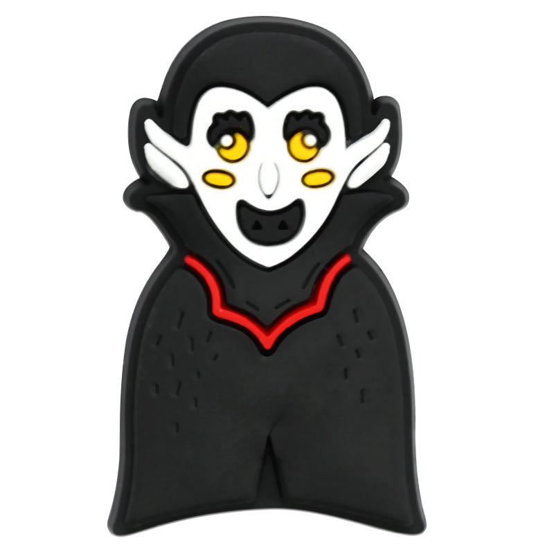 Wholesale Random 100pcs Halloween PVC Soft Rubber Shoe Buckle Decoration ACC-SC-RYY071