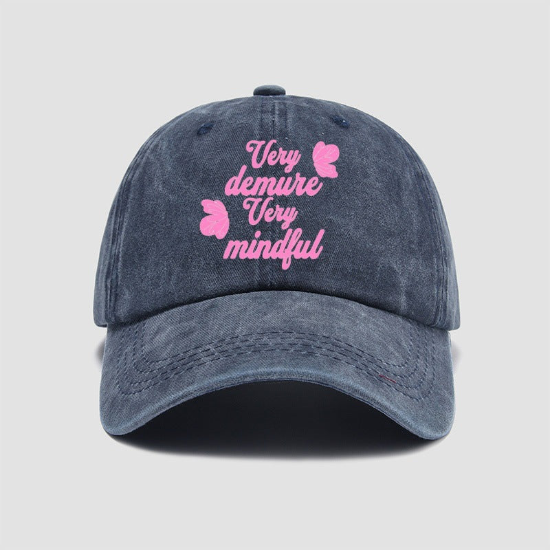 Wholesale Washed Cotton Baseball Cap Retro Letter Old Cap