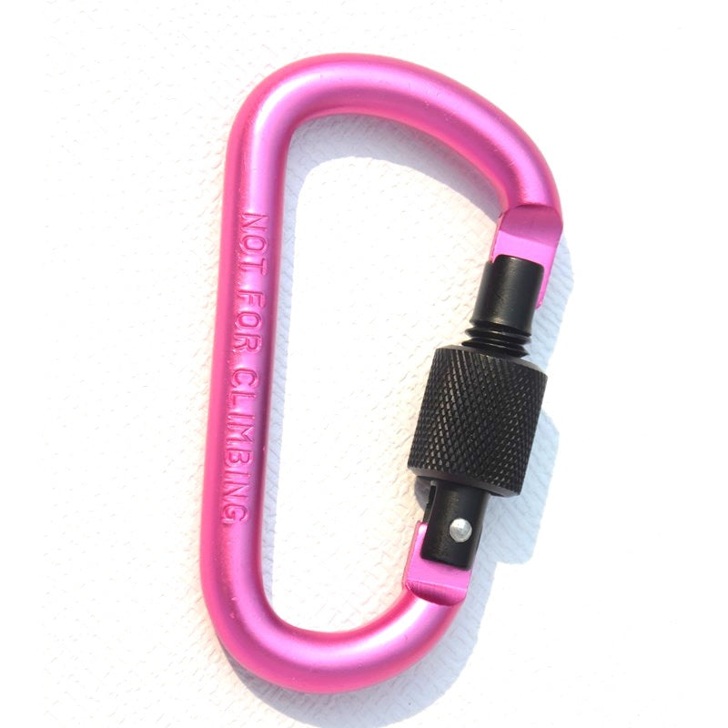 Wholesale Bold 8CM D-type Locking Carabiner Aluminum Alloy Backpack Buckle ACC-KC-KaBiao013