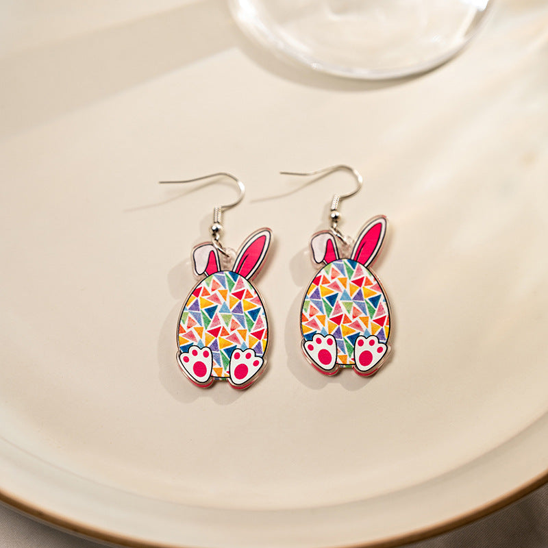 Wholesale Acrylic Easter bunny earrings