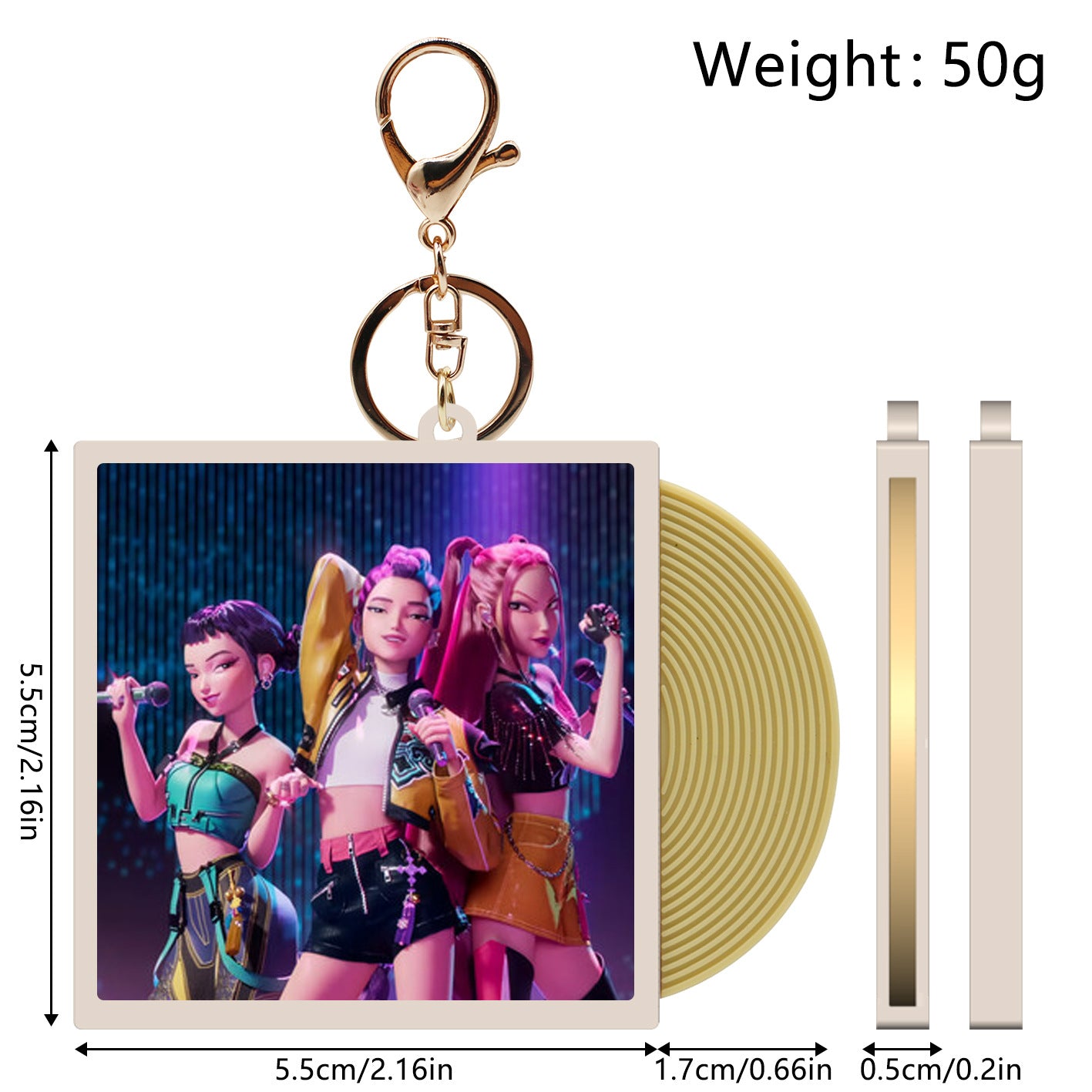 Wholesale KPOP CD vinyl record keychain ACCVIP