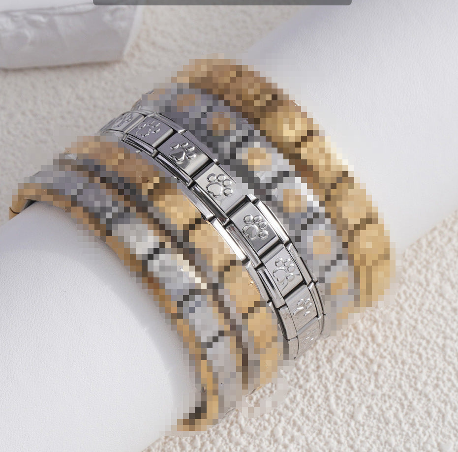 Wholesale Heart Shaped Stainless Steel DIY Modular Bracelet Fashion Accessory Great For Gift Giving And Boutique Resale