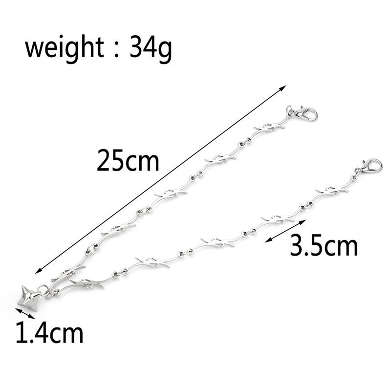 Wholesale Creative  n Iron Flame Clavicle Chain Necklace