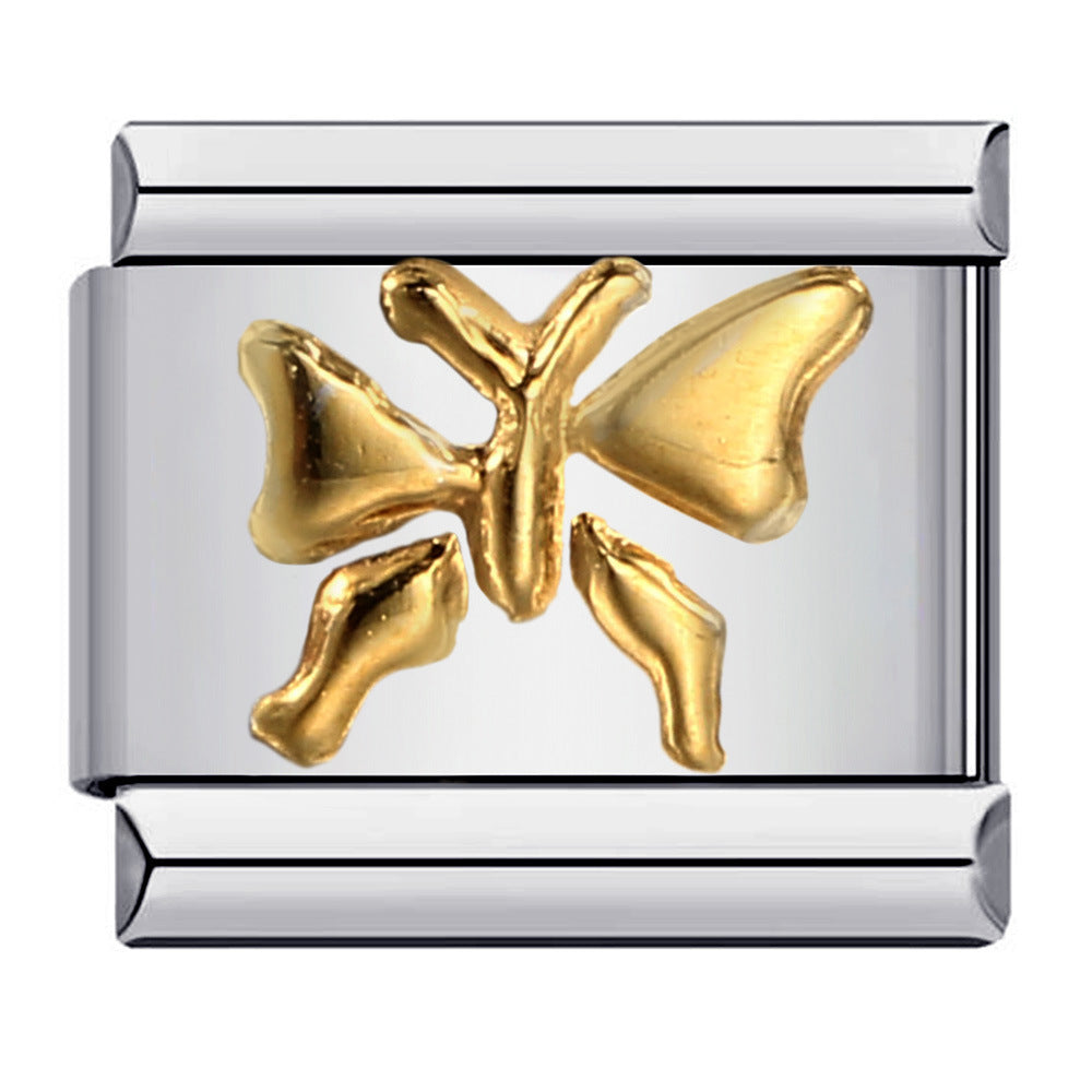 Wholesale Italian Charm Bracelet 9mm DIY Splicing Removable Star Hook Stainless Steel Composable Bracelet