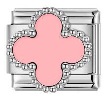 Wholesale Italian Charm Modules Four Leaf Clover for Bracelet Making Jewelry Accessory ACCVIP