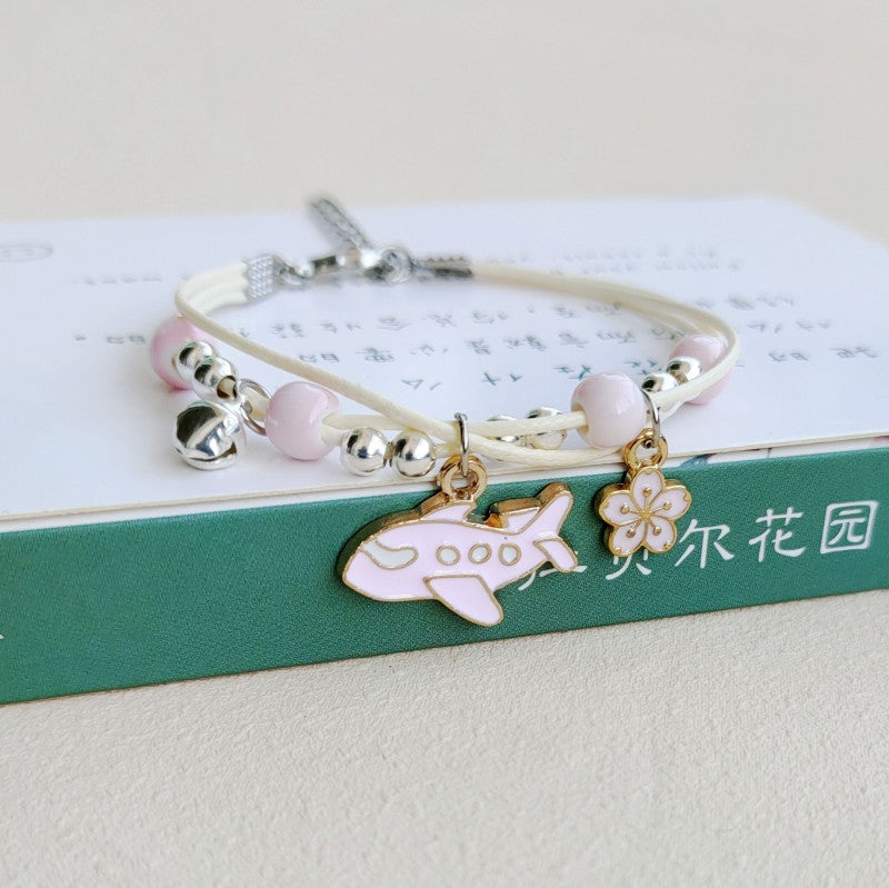 Wholesale  cute cartoon flower bracelet  beads woven bracelet