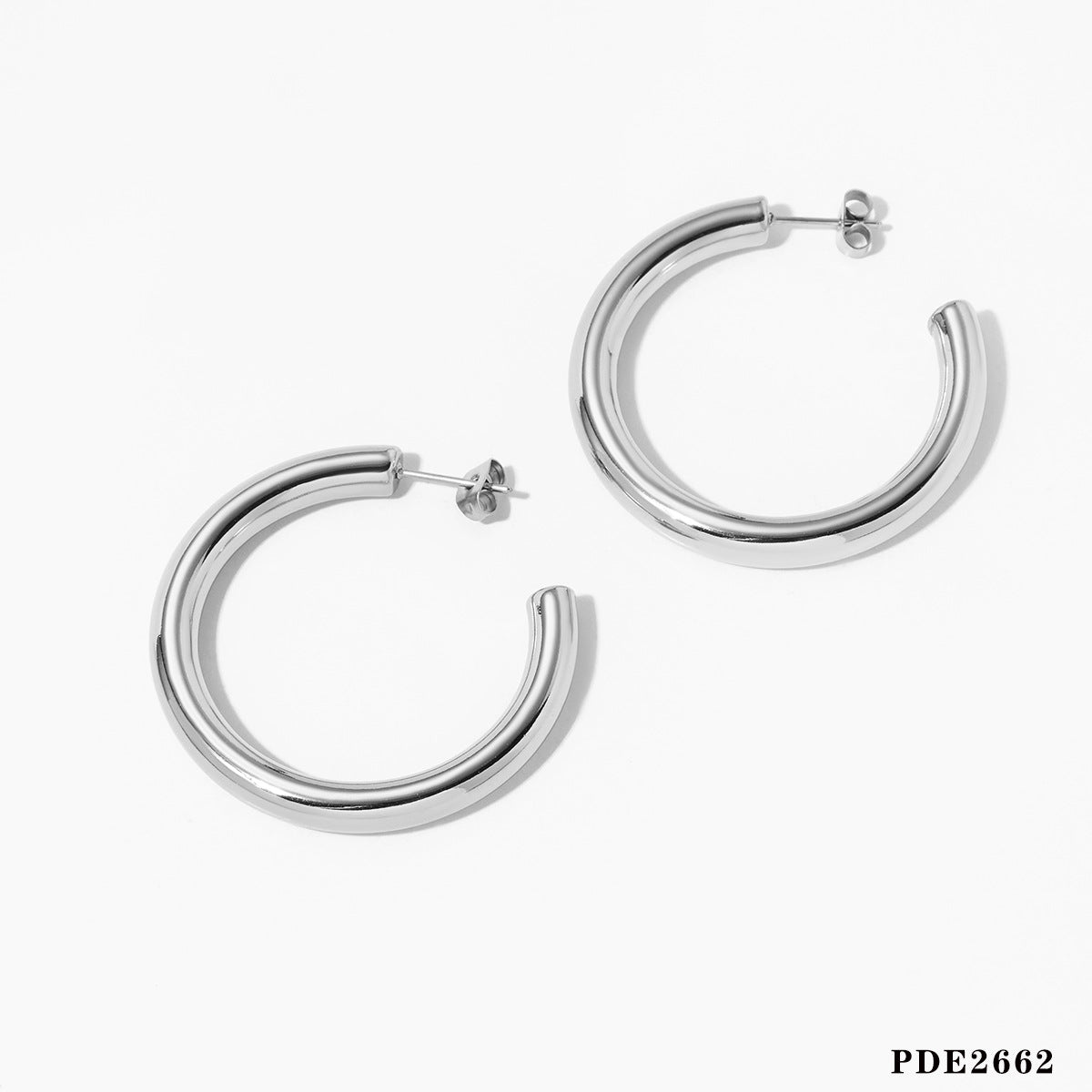 Wholesale  Exaggerated C- Shaped Hollow Earrings  Fashionable Earrings