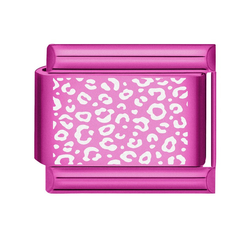 Wholesale Italian Charm Bracelet 9mm DIY Splicing Pitaya Red Stainless Steel Composable Bracelet