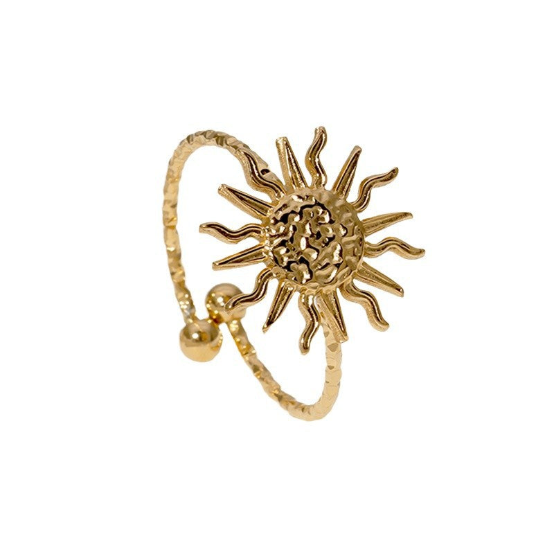Wholesale Simple Open Sun Ring - Stainless Steel Jewelry Accessory for Everyday Wear