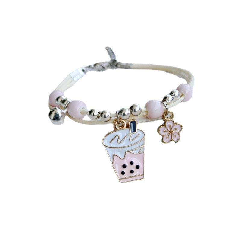 Wholesale  cute cartoon flower bracelet  beads woven bracelet