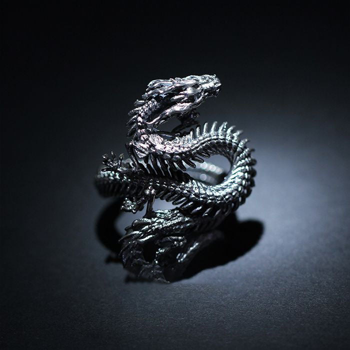 Wholesale  dragon skeleton snake ring