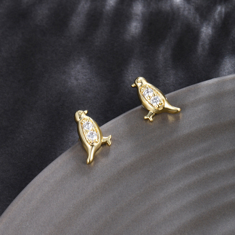 Wholesale  Cartoon Animal Series Creative Personality Bird Earrings