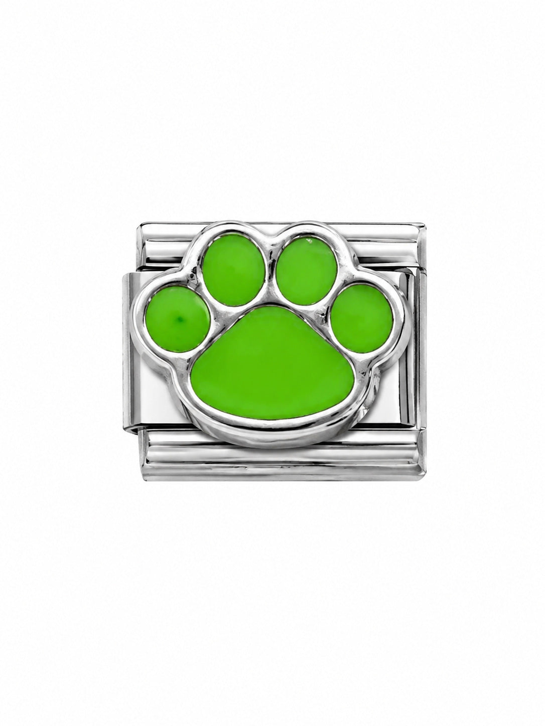 Wholesale Stainless Steel Italian Style Modular Dog Paw Animal Series Bracelet Fashion Accessory Gift