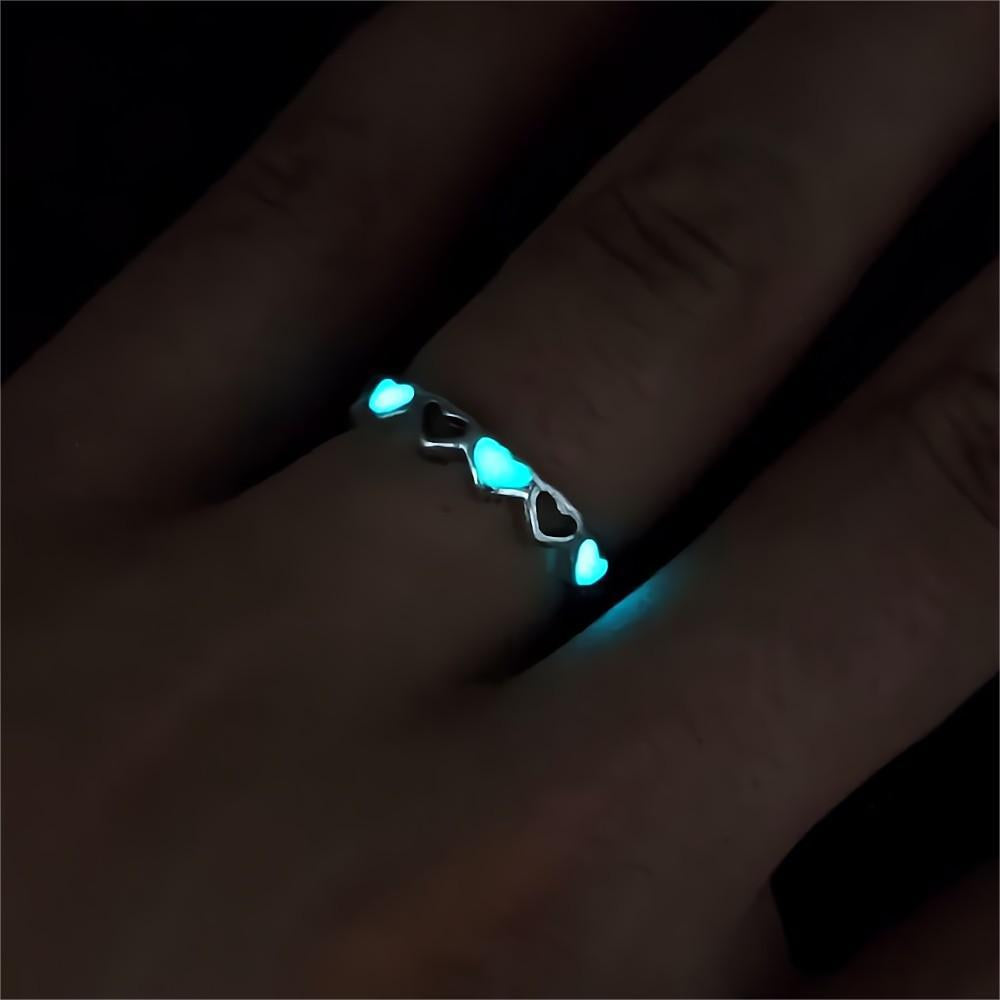 Wholesale  luminous love adjustable jewelry ring
