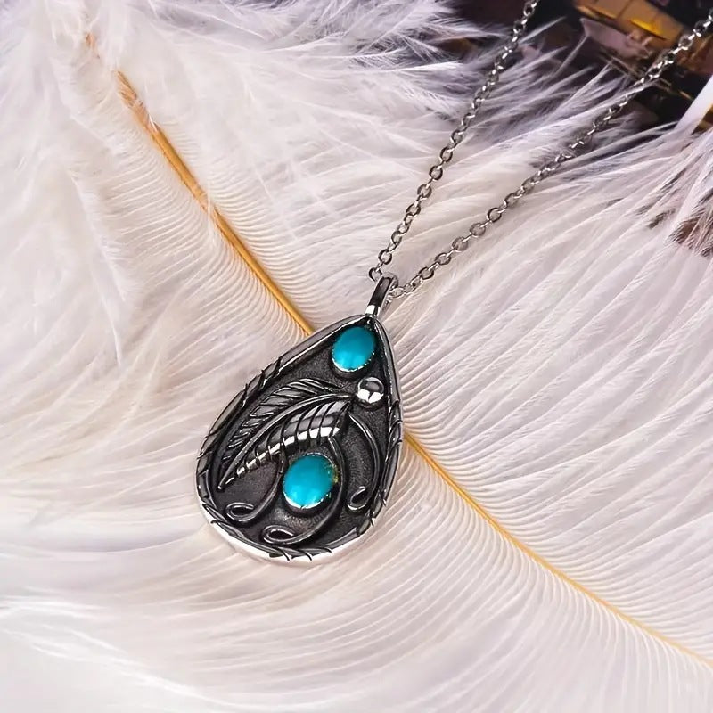 Wholesale Feather Alloy Necklace Pendant ACC-NE-Yunz001