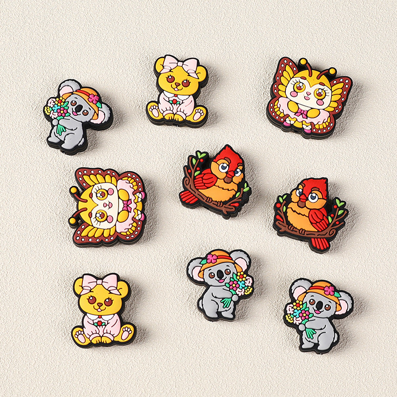 Wholesale 20pcs Cartoon Animal Focal Beads DIY Bead Accessories ACC-BDS-RongFa038