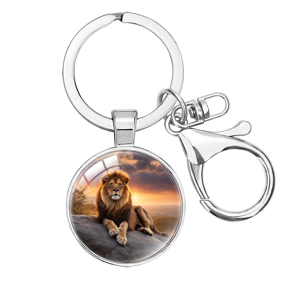 Wholesale Cartoon lion decoration keychain