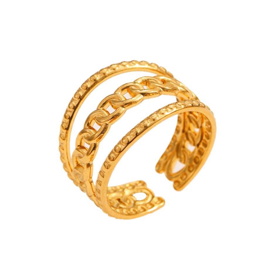 Wholesale Stainless Steel Ring 18k Gold Plated Rings ACC-RS-MuC001