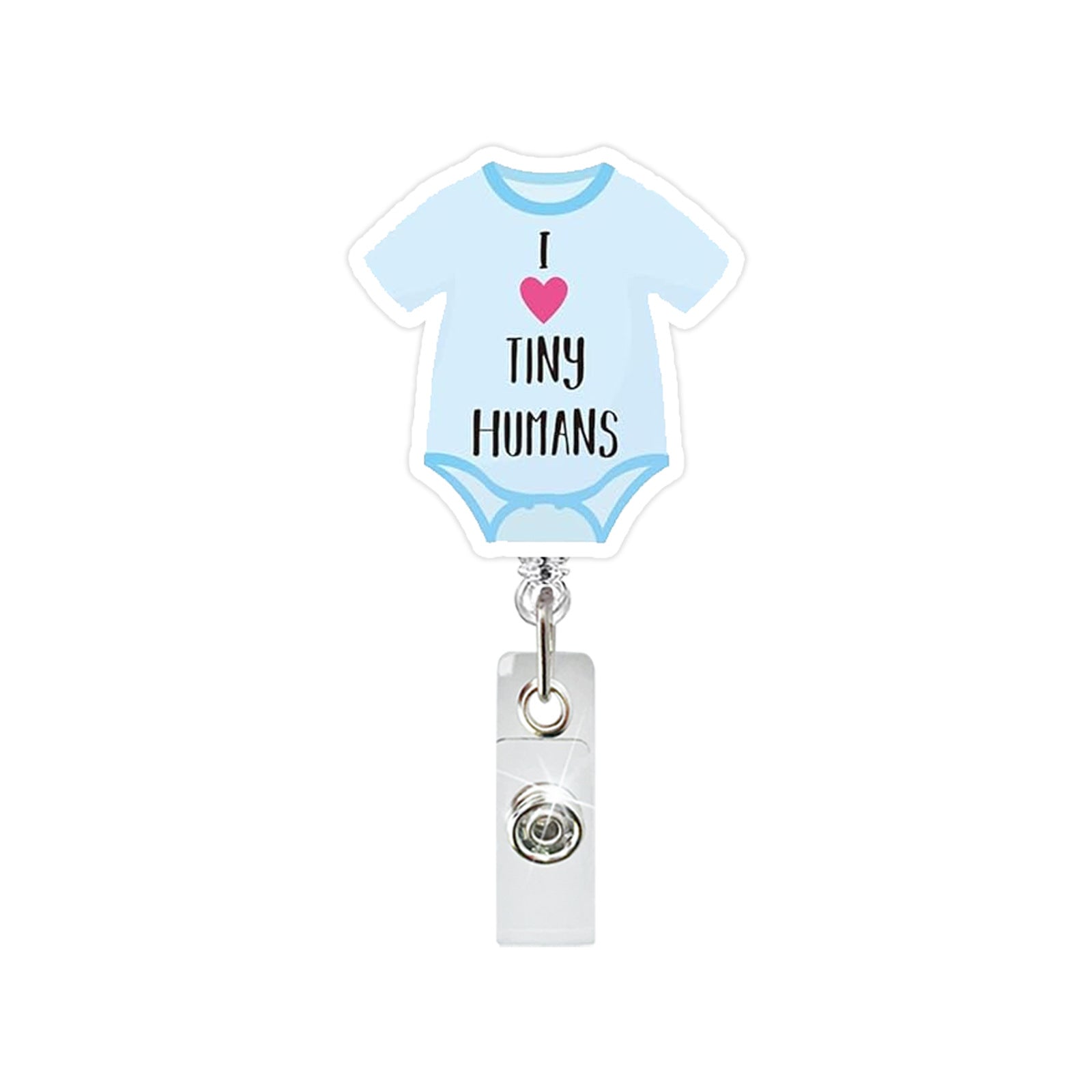 Wholesale Chic Baby Bottle Design Retractable Badge Reel ABS Rotating Clip Fashion Accessory