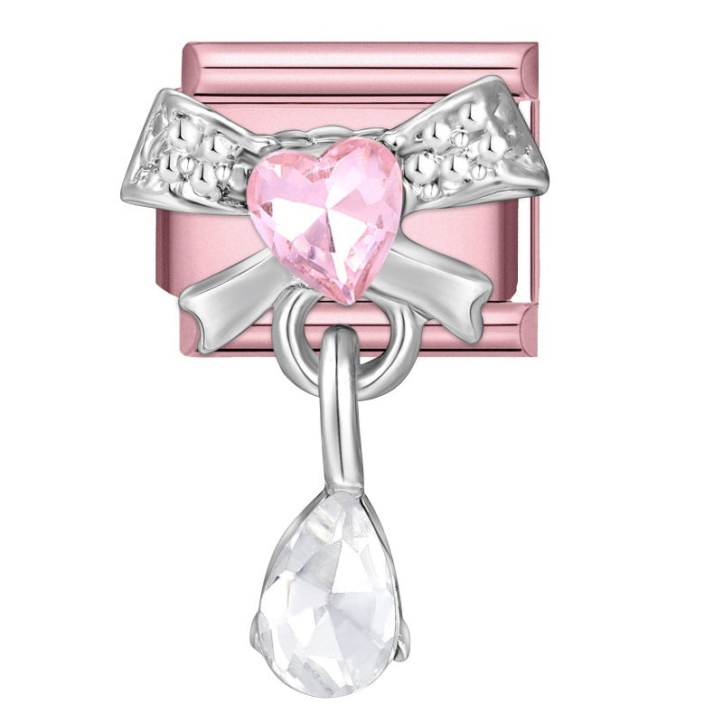 Wholesale 9mm Italian Charm Starter Bracelets DIY Butterfly Heart Stainless Steel Composable Bracelet