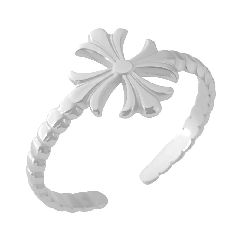 Wholesale titanium steel opening ring does not fade  ring