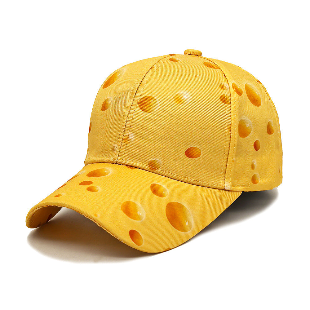 Wholesale  Cheese Pattern Printed Baseball Cap