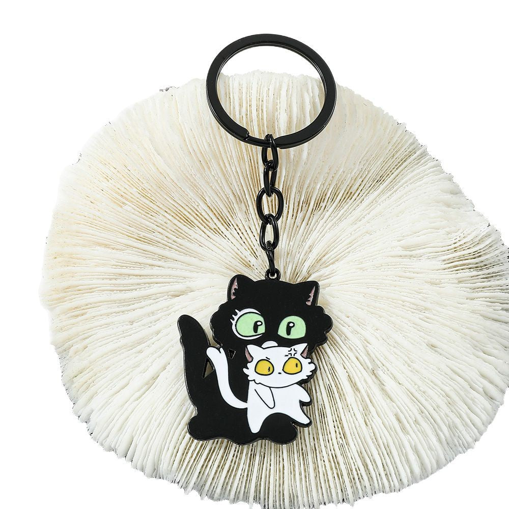 Wholesale Cute Cat Cartoon Alloy Keychain