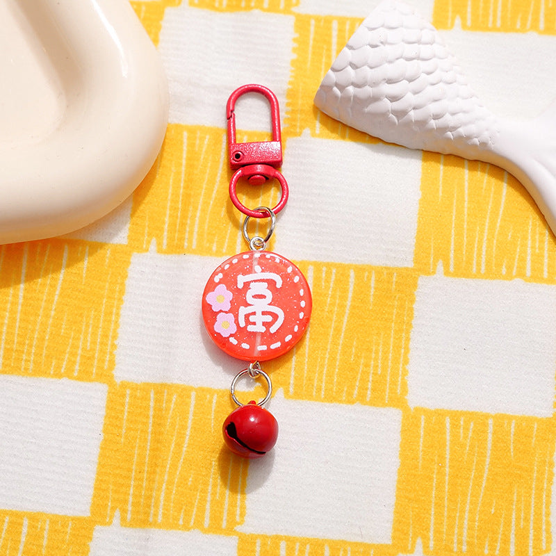 Wholesale Acrylic Festive Blessing Plaque Bag Charm Decorative Accessory for Resale