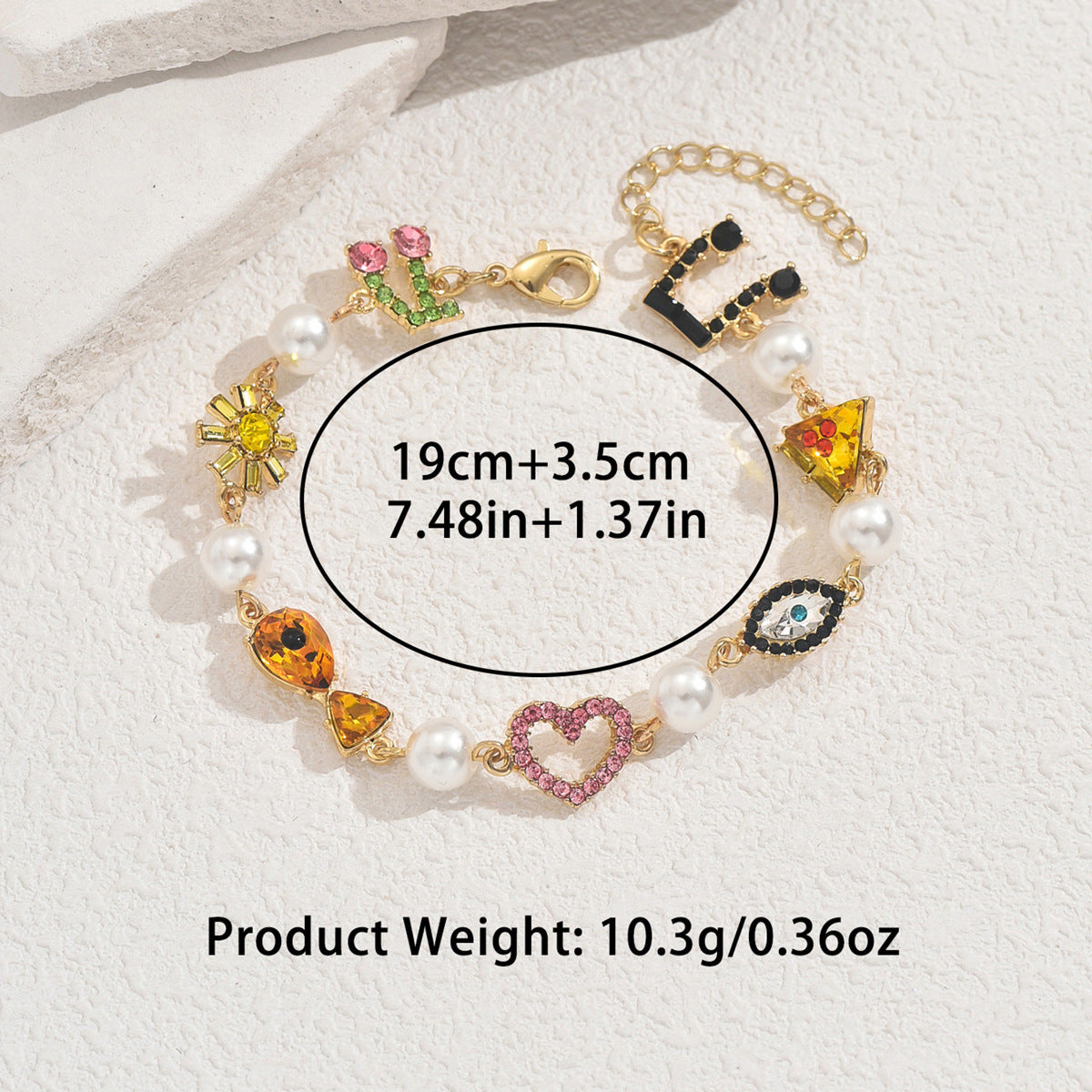 Wholesale  Diamond Design Love Bracelet